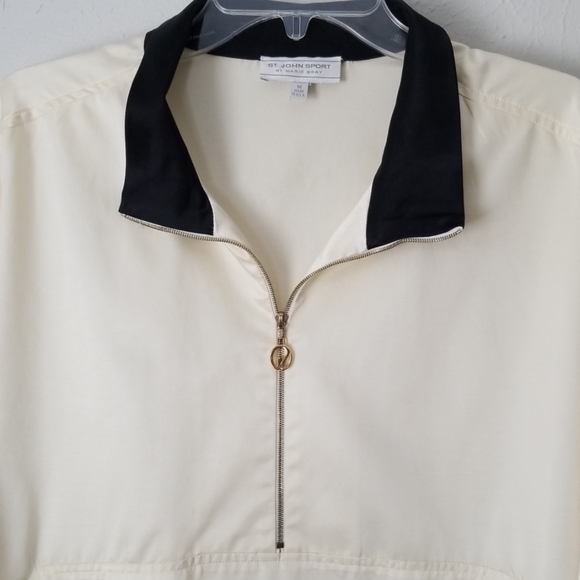 St. John Sport quarter zip Sz M - Picture 6 of 8